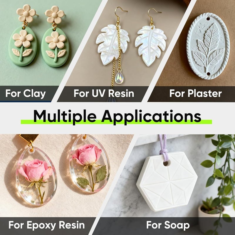 Beesini 5 Sizes Resin Hole Maker 25PCS - Drill-Free Silicone Tools for Epoxy UV Resin Jewelry Pet Tag Keychain DIY Crafts - Image 5